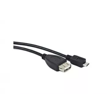 Cable USB 2.0 LANBERG OEM-0006 — USB A a Micro-USB B, 0,15 m, negro