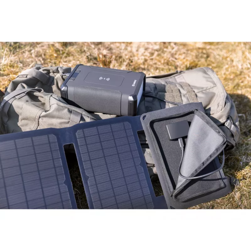 Sandberg Cargador solar 40W QC3.0+PD+DC, Exterior, Solar, Negro