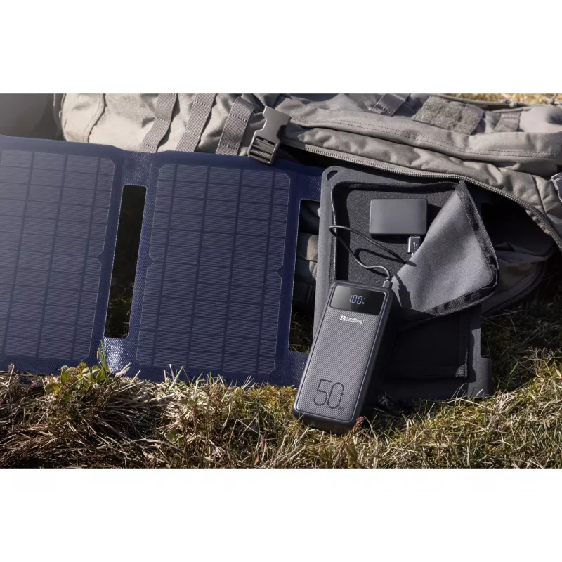 Sandberg Cargador solar 40W QC3.0+PD+DC, Exterior, Solar, Negro