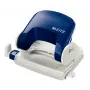 Leitz NeXXt 5038 perforadora (5038-00-35), 16 hojas, base de metal con fondo de plástico, con guía, azul