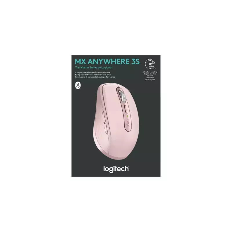 Ratón Logitech MX 3S Rosa USB Óptico