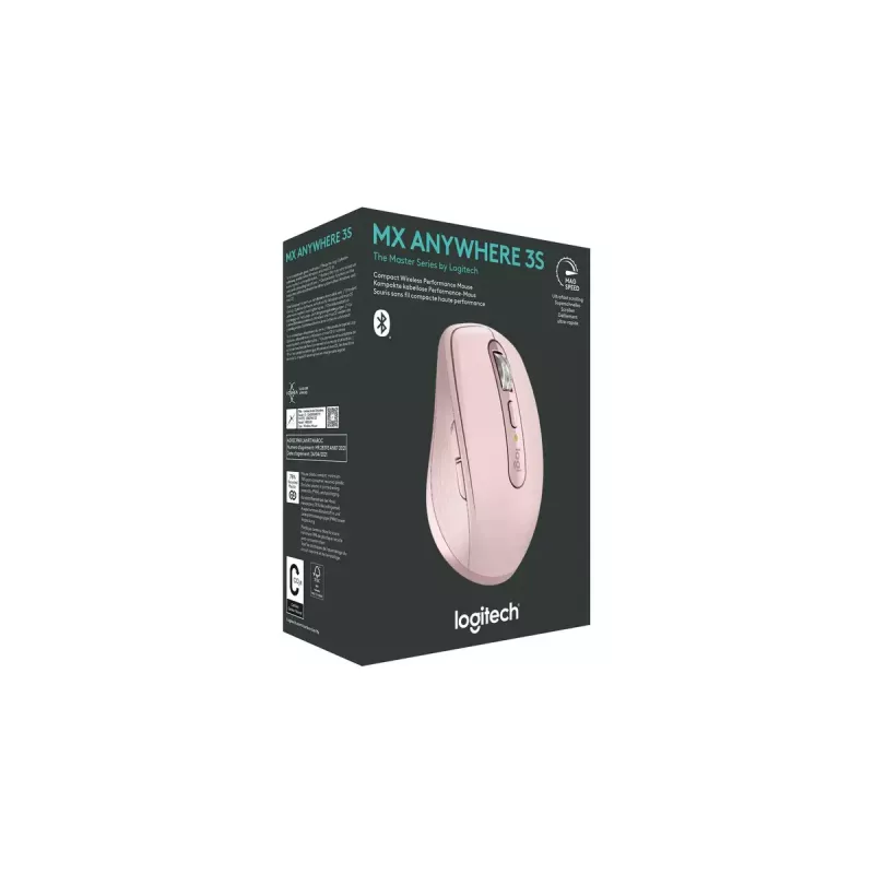 Ratón Logitech MX 3S Rosa USB Óptico