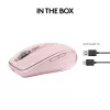 Ratón Logitech MX 3S Rosa USB Óptico