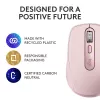Ratón Logitech MX 3S Rosa USB Óptico