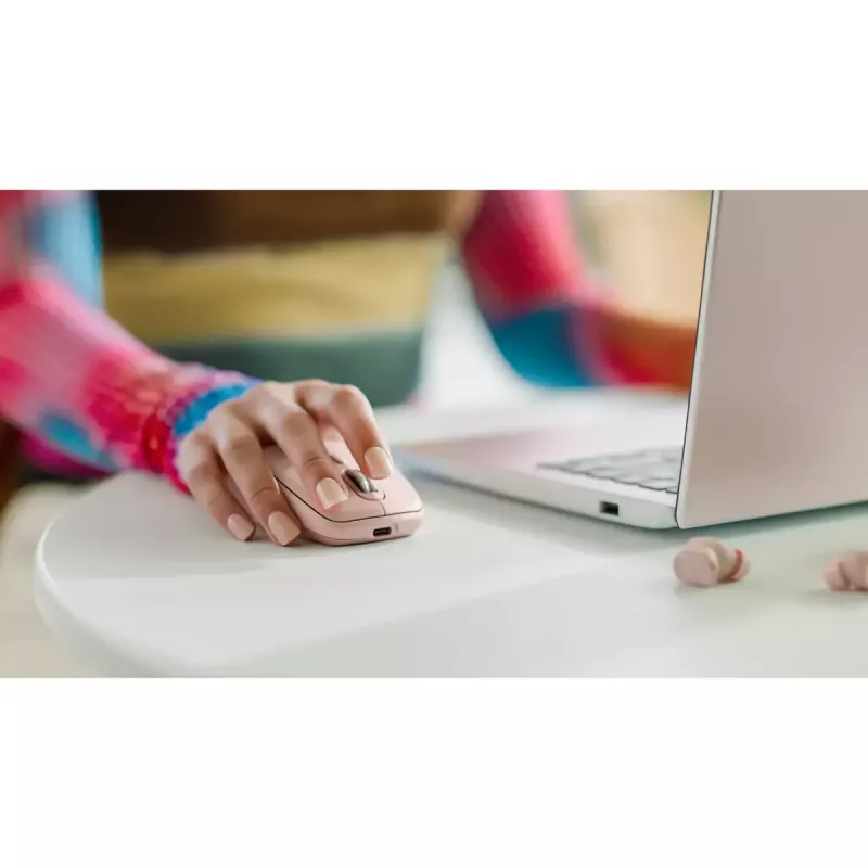 Ratón Logitech MX 3S Rosa USB Óptico
