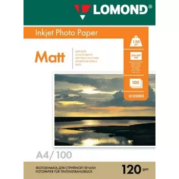 Papel fotográfico de inyección de tinta Lomond 0102003 mate 120 g/m² A4 100 hojas