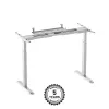 Mesa regulable en altura up up B-57051PT/W-IA-ED22-60M — tablero blanco, patas negras, regulable en altura