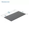 Mesa regulable en altura up up B-57051PT/W-IA-ED22-60M — tablero blanco, patas negras, regulable en altura