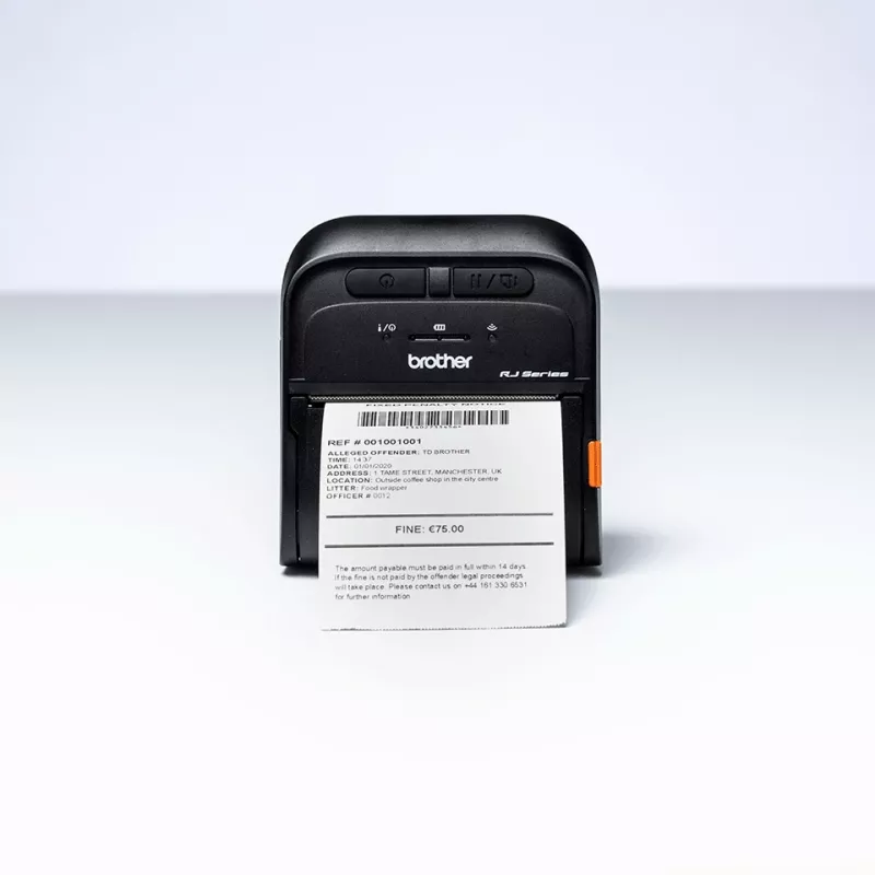 Brother RJ-3035B impresora POS 203 x 203 DPI con cable e inalámbrica impresora móvil térmica directa
