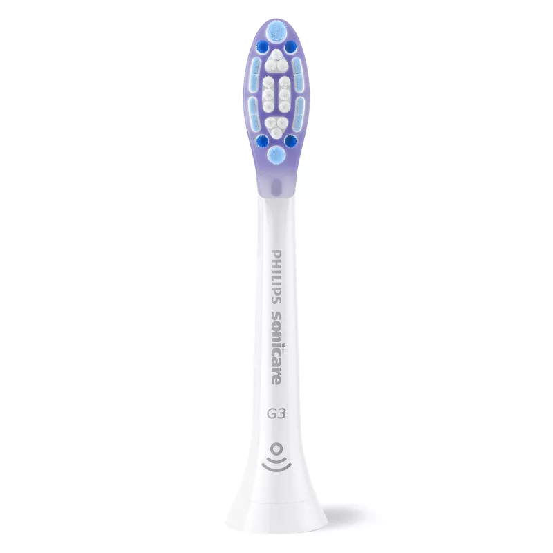 Philips Premium Gum Care HX9054/87 pack de 4 cabezales de cepillo, 4 uds., blanco, 3 meses, suave, 62000 movimientos por minuto, Philips