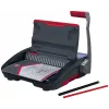 GBC CombBind CB20 encuadernadora de peine de plástico, negro/plata/rojo