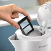 Philips Serie 3000 hervidor de agua, 1,7 l, 2200 W, blanco, plástico, protección contra sobrecalentamiento, inalámbrico