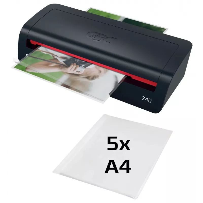 Plastificadora GBC 240 Home Office A4, 24 cm, plastificadora en caliente, 2 min., 400 mm/min, 0,5 mm, A4