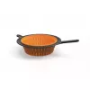 Fiskars 1027304 escurridor plegable, 29 cm, plástico/silicona, negro/naranja