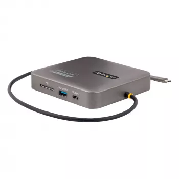 StarTech.com Docking station USB-C, doble 4K 60Hz HDMI, compatible con Macbook Pro (M1/M2/M3/M4) y Windows, hub USB-A/USB-C 10Gbps, 100W Power Delivery, GbE, SD, cable de 56cm