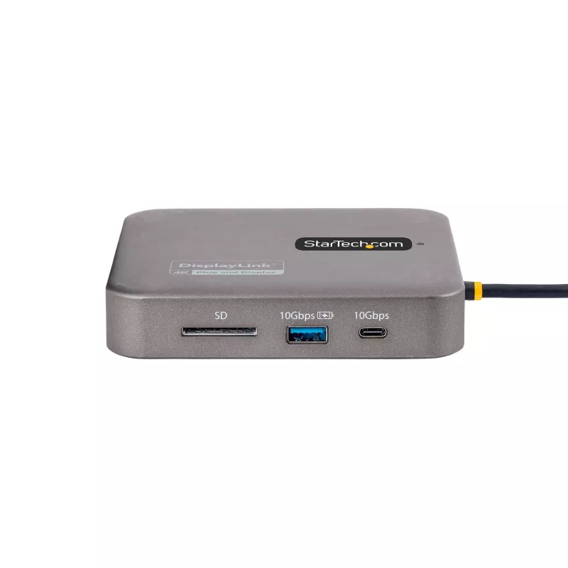StarTech.com Docking station USB-C, doble 4K 60Hz HDMI, compatible con Macbook Pro (M1/M2/M3/M4) y Windows, hub USB-A/USB-C 10Gbps, 100W Power Delivery, GbE, SD, cable de 56cm