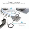 StarTech.com Docking station USB-C, doble 4K 60Hz HDMI, compatible con Macbook Pro (M1/M2/M3/M4) y Windows, hub USB-A/USB-C 10Gbps, 100W Power Delivery, GbE, SD, cable de 56cm