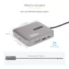 StarTech.com Docking station USB-C, doble 4K 60Hz HDMI, compatible con Macbook Pro (M1/M2/M3/M4) y Windows, hub USB-A/USB-C 10Gbps, 100W Power Delivery, GbE, SD, cable de 56cm