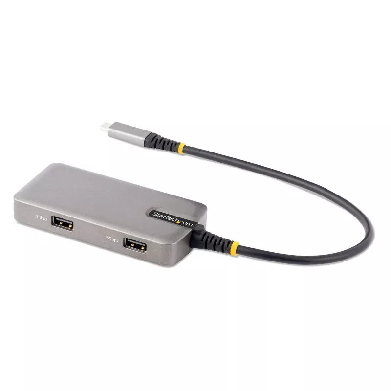 StarTech.com Adaptador multipuerto USB-C – HDMI 4K 60Hz – HDR – Hub USB 3.0 de 2 puertos y 5Gbps – Power Delivery Pass-Through de 100W – GbE – Works with Chromebook certificado – Windows/macOS