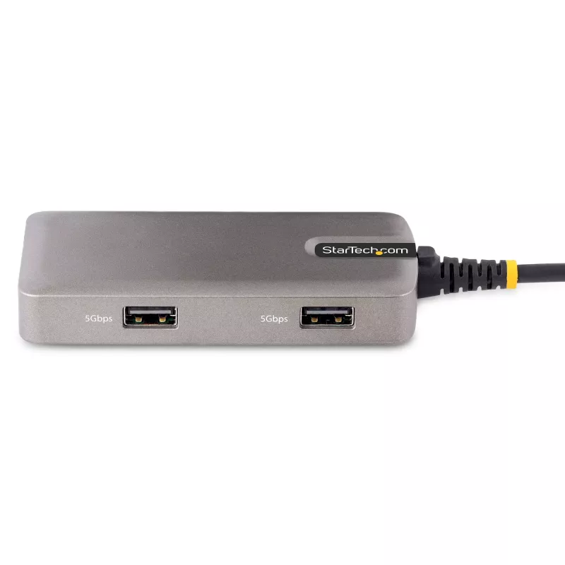 StarTech.com Adaptador multipuerto USB-C – HDMI 4K 60Hz – HDR – Hub USB 3.0 de 2 puertos y 5Gbps – Power Delivery Pass-Through de 100W – GbE – Works with Chromebook certificado – Windows/macOS