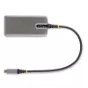 StarTech.com Adaptador multipuerto USB-C – HDMI 4K 60Hz – HDR – Hub USB 3.0 de 2 puertos y 5Gbps – Power Delivery Pass-Through de 100W – GbE – Works with Chromebook certificado – Windows/macOS