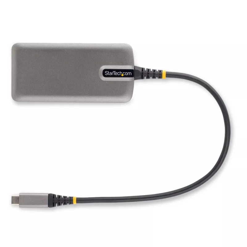 StarTech.com Adaptador multipuerto USB-C – HDMI 4K 60Hz – HDR – Hub USB 3.0 de 2 puertos y 5Gbps – Power Delivery Pass-Through de 100W – GbE – Works with Chromebook certificado – Windows/macOS