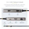 StarTech.com Adaptador multipuerto USB-C – HDMI 4K 60Hz – HDR – Hub USB 3.0 de 2 puertos y 5Gbps – Power Delivery Pass-Through de 100W – GbE – Works with Chromebook certificado – Windows/macOS