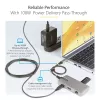 StarTech.com Adaptador multipuerto USB-C – HDMI 4K 60Hz – HDR – Hub USB 3.0 de 2 puertos y 5Gbps – Power Delivery Pass-Through de 100W – GbE – Works with Chromebook certificado – Windows/macOS