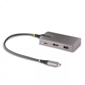 StarTech.com Adaptador multipuerto USB-C - 4K 60Hz HDMI con HDR - hub USB de 3 puertos - 100W Power Delivery Pass-Through - certificado Works With Chromebook - Windows/macOS/iPadOS/Android™