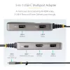 StarTech.com Adaptador multipuerto USB-C - 4K 60Hz HDMI con HDR - hub USB de 3 puertos - 100W Power Delivery Pass-Through - certificado Works With Chromebook - Windows/macOS/iPadOS/Android™
