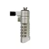 Techly Candado de seguridad numérico combinación para portátil para ranura Nano, 1,8 m, candado de combinación, metal, acero, plata