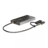 StarTech.com Adaptador USB-C a doble HDMI – USB-C o A a 2x HDMI – 4K 60Hz – 100W Power Delivery Pass-Through – cable integrado de 30 cm (1ft) – convertidor USB a HDMI multi-monitor para portátil – TAA