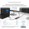 StarTech.com Adaptador USB-C a doble HDMI – USB-C o A a 2x HDMI – 4K 60Hz – 100W Power Delivery Pass-Through – cable integrado de 30 cm (1ft) – convertidor USB a HDMI multi-monitor para portátil – TAA