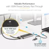 StarTech.com Adaptador USB-C a doble HDMI – USB-C o A a 2x HDMI – 4K 60Hz – 100W Power Delivery Pass-Through – cable integrado de 30 cm (1ft) – convertidor USB a HDMI multi-monitor para portátil – TAA