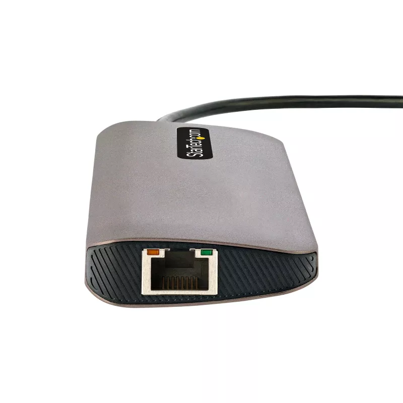 StarTech.com Adaptador multipuerto USB-C – vídeo 4K 60Hz HDMI, hub USB-A de 3 puertos 5Gbit/s, 100W USB Power Delivery Pass-Through/GbE/SD/MicroSD, cable de 30cm, docking station portátil para portátil