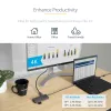 StarTech.com Adaptador multipuerto USB-C – vídeo 4K 60Hz HDMI, hub USB-A de 3 puertos 5Gbit/s, 100W USB Power Delivery Pass-Through/GbE/SD/MicroSD, cable de 30cm, docking station portátil para portátil