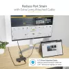 StarTech.com Adaptador multipuerto USB-C – vídeo 4K 60Hz HDMI, hub USB-A de 3 puertos 5Gbit/s, 100W USB Power Delivery Pass-Through/GbE/SD/MicroSD, cable de 30cm, docking station portátil para portátil
