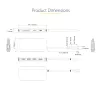 StarTech.com Adaptador multipuerto USB-C – vídeo 4K 60Hz HDMI, hub USB-A de 3 puertos 5Gbit/s, 100W USB Power Delivery Pass-Through/GbE/SD/MicroSD, cable de 30cm, docking station portátil para portátil