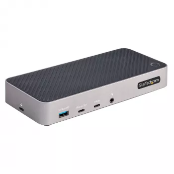 StarTech.com Docking station USB-C triple monitor - HDMI/DP triple 4k dock USB-C - hub 5x USB - GbE - 100W PD - docking station universal multi monitor - compatible con Thunderbolt 3/4