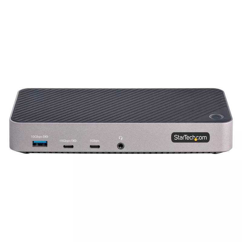 StarTech.com Docking station USB-C triple monitor - HDMI/DP triple 4k dock USB-C - hub 5x USB - GbE - 100W PD - docking station universal multi monitor - compatible con Thunderbolt 3/4