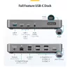 StarTech.com Docking station USB-C triple monitor - HDMI/DP triple 4k dock USB-C - hub 5x USB - GbE - 100W PD - docking station universal multi monitor - compatible con Thunderbolt 3/4