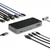 StarTech.com Docking station USB-C triple monitor - HDMI/DP triple 4k dock USB-C - hub 5x USB - GbE - 100W PD - docking station universal multi monitor - compatible con Thunderbolt 3/4