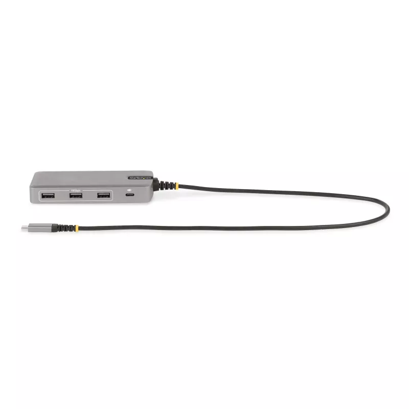 StarTech.com Adaptador multipuerto USB-C triple monitor, doble 4K 60Hz + 4K 30Hz HDMI y DisplayPort, hub USB de 3 puertos 10Gbps, 100W PD Pass-Through, GbE, travel dock, Windows y ChromeOS