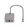 StarTech.com Adaptador multipuerto USB-C triple monitor, doble 4K 60Hz + 4K 30Hz HDMI y DisplayPort, hub USB de 3 puertos 10Gbps, 100W PD Pass-Through, GbE, travel dock, Windows y ChromeOS