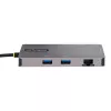 StarTech.com Adaptador multipuerto USB-C, vídeo doble HDMI, 4K 60Hz, hub USB-A de 2 puertos 5 Gbit/s, 100 W Power Delivery Pass-Through/GbE/SD/MicroSD, cable de 30 cm, travel dock, docking station para portátil