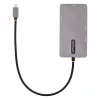 StarTech.com Adaptador multipuerto USB-C, vídeo doble HDMI, 4K 60Hz, hub USB-A de 2 puertos 5 Gbit/s, 100 W Power Delivery Pass-Through/GbE/SD/MicroSD, cable de 30 cm, travel dock, docking station para portátil