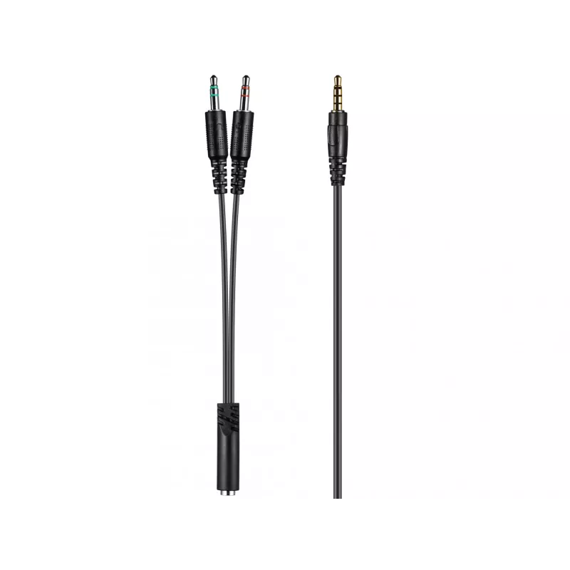 Sandberg Auricular MiniJack Chat, con cable, llamadas/música, 20 - 20000 Hz, 180 g, auricular, negro