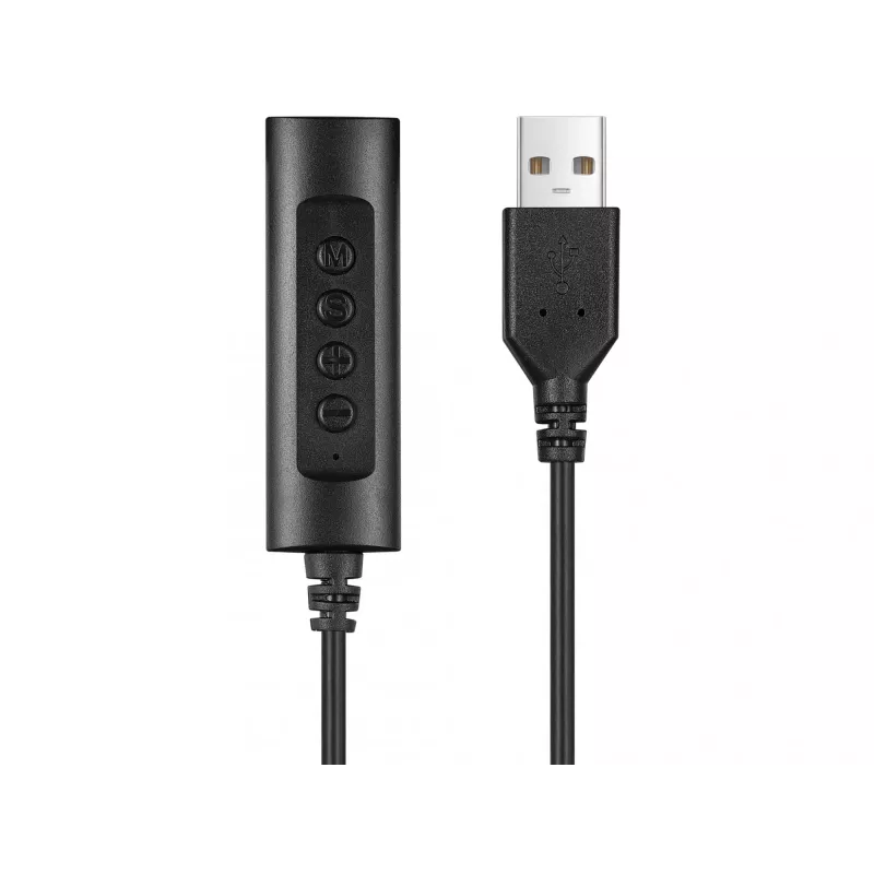 Sandberg Auricular 2in1 Office Jack+USB, con cable, oficina/call center, 20 - 20000 Hz, 110 g, auriculares, negro