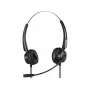 Sandberg Auricular USB+RJ9/11 Headset Pro Stereo, con cable, oficina/call center, 20 - 7000 Hz, auricular, negro