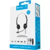 Sandberg Auricular USB+RJ9/11 Headset Pro Stereo, con cable, oficina/call center, 20 - 7000 Hz, auricular, negro